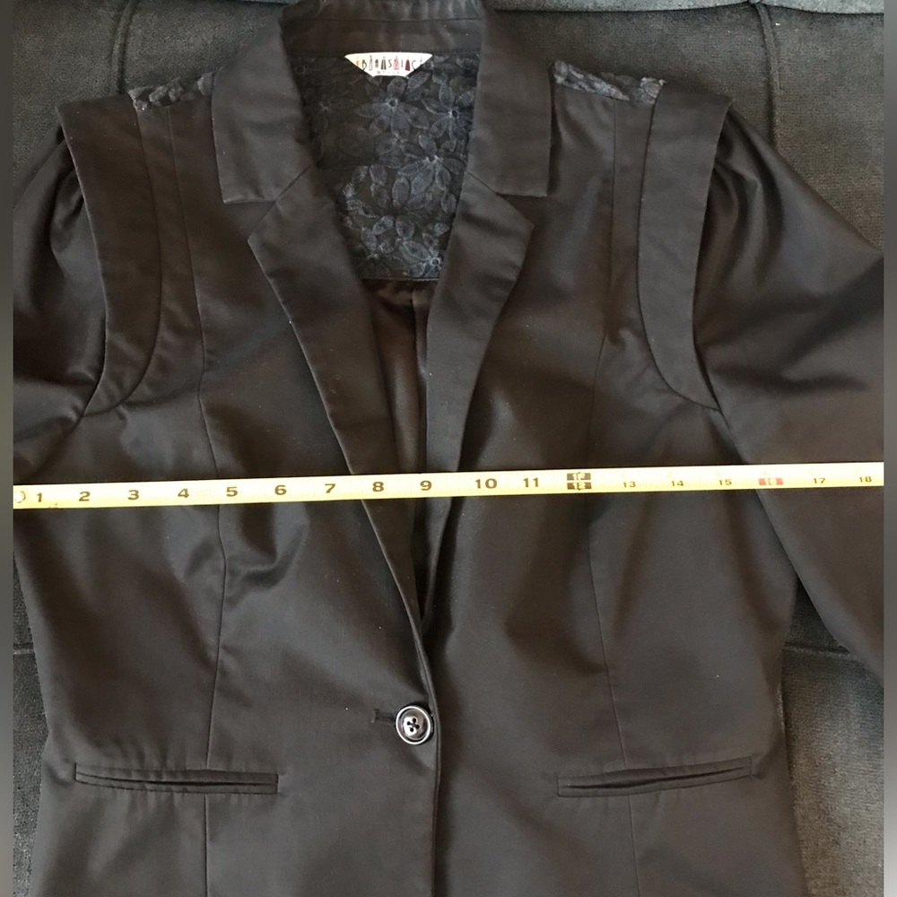 Black Satin Women's Jacket - Picture 7 of 12